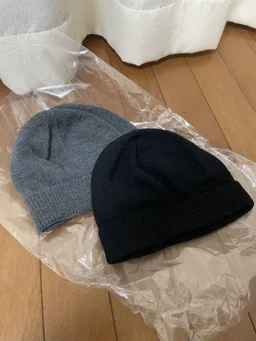 JOHN SMEDLEY 니트 모자 2개 세트 그레이 블랙