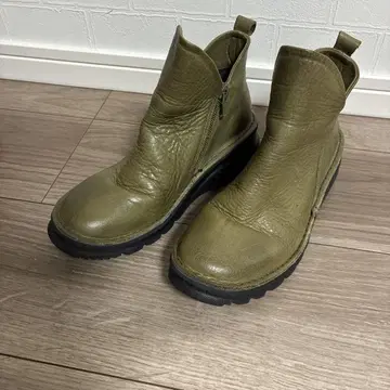 NIGO 올리브 가죽 부츠 22.5cm