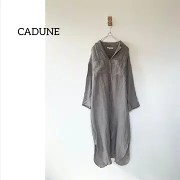 CADUNE 카듀네 롱 셔츠 원피스 린넨