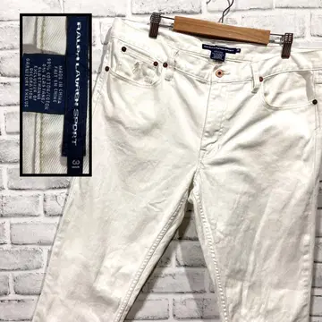 Ralph Lauren Sport 화이트 데님 팬츠 31