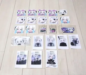 윤회 VTuber 스티커 폴라로이드풍 카드 묶음 판매