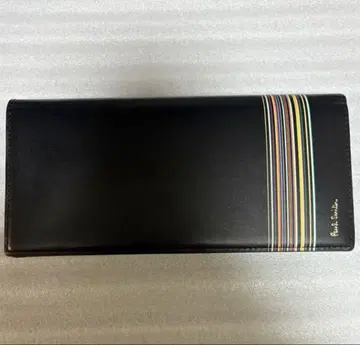 폴스미스 블랙 가죽 장지갑 Paul Smith