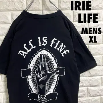 IRIE LIFE 아이리 라이프 빅 로고 반팔 티셔츠 남성용 XL 사이즈
