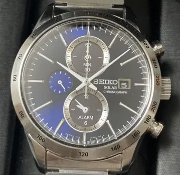 세이코 SEIKO 솔라 작동품 크로노그래프 스피릿 손목시계 남성용