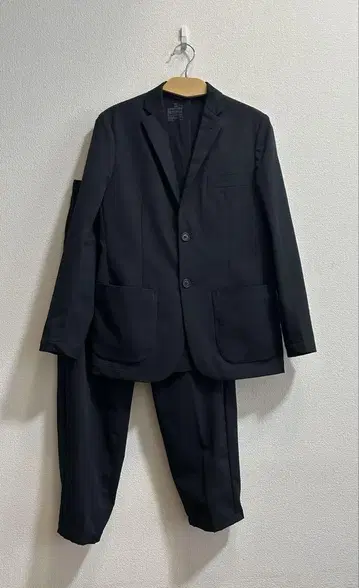 컨디션 최상 무인양품 MUJI 셋업 스트레치 자켓 네이비 XS