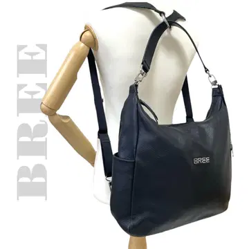 BREE 백팩 토트백 2way 가죽 블랙