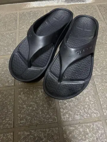 TELIC 샌들 W-FLIPFLOP 리커버리 샌들 블랙