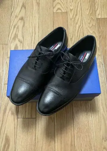 텍시 럭스 26cm 블랙 가죽 드레스 신발