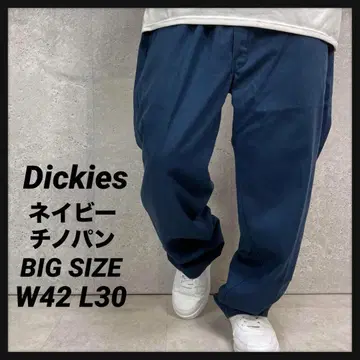 디키즈 치노 팬츠 네이비 빅 사이즈 구제 의류 W42 L30