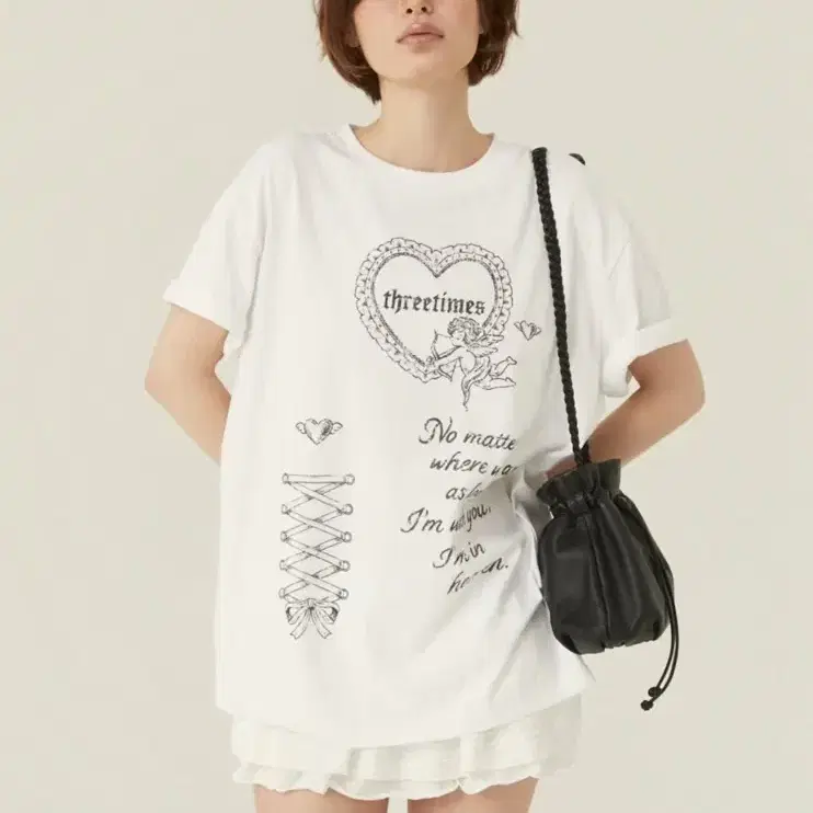 【threetimes】Milky tht tee Tシャツ THREETIMES | 쓰리타임즈 Threetimes Milky tht tee #쓰리타임즈