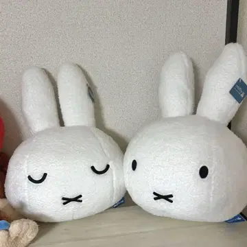 미피 페이스 봉제 인형 쿠션 2개 세트