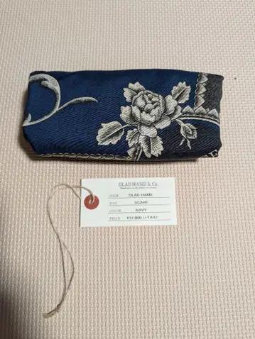 미사용 새상품 GLAD HAND & Co. 대형 스카프 네이비