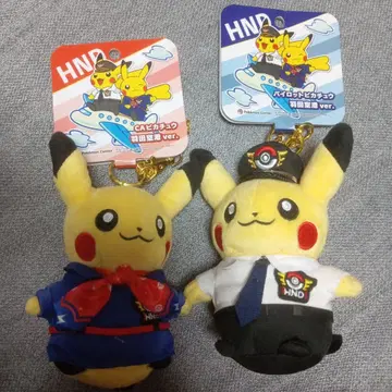 하네다 공항 피카츄 스트랩 2개 세트