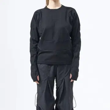 VANILLANI 멀티 파이핑 탑 블랙