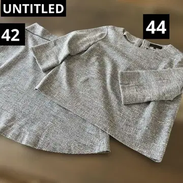 새상품급 빅 사이즈 44 사이즈 42 트위드 세트 업 언타이틀