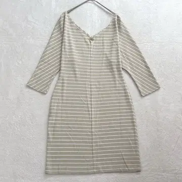 v85 CECIL McBEE 라메 믹스 썸머 니트 원피스 보더 일본제