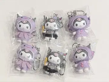 산리오 치비토모 쿠로미 6개 세트 디저트 천사와 악마 미즈노 이키모노