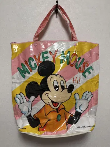디즈니 토트백 레트로 80s 90s 아트 웰드 미키