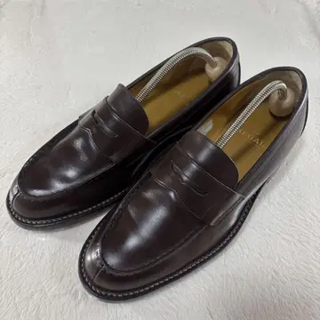 미사용급 리걸 로퍼 25.5cm 천연 가죽 J640 남성 신발