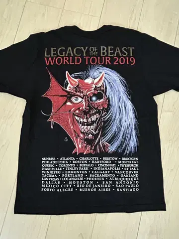 아이언 메이든, IRON MAIDEN 2019 투어 티셔츠 브라질 공연