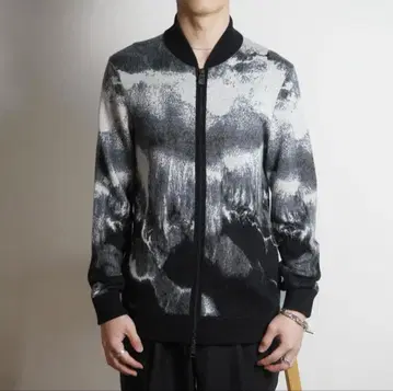 ARMANI EXCHANGE 더블 지퍼 니트 블루종 /DW507