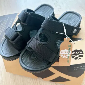 SHAKA 블랙 샌들 조정 가능