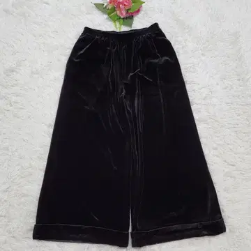 폭시 뉴욕 벨로아 느와르 가우초 팬츠 블랙