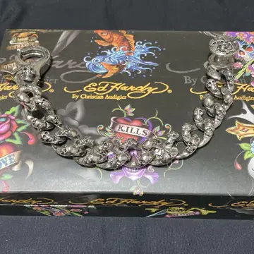 Ed Hardy 스컬 체인 팔찌