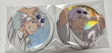 주술회전 세가 럭키 쿠지 고죠 사토루 캔뱃지 글리터 오로라 황혼 백일