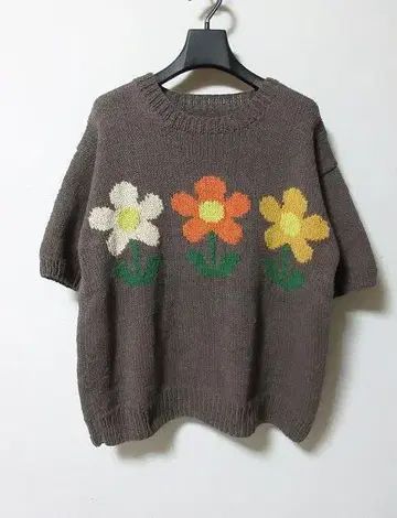 24ss MacMahon Knitting Mills 꽃 3 플라워 니트