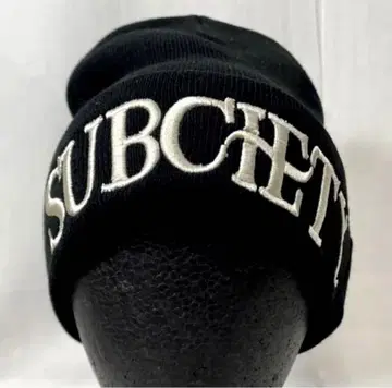 Subciety 블랙 니트 모자