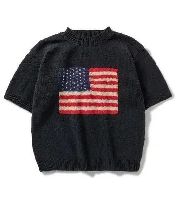 MacMahon Knitting Mills 성조기 미국 반팔 니트