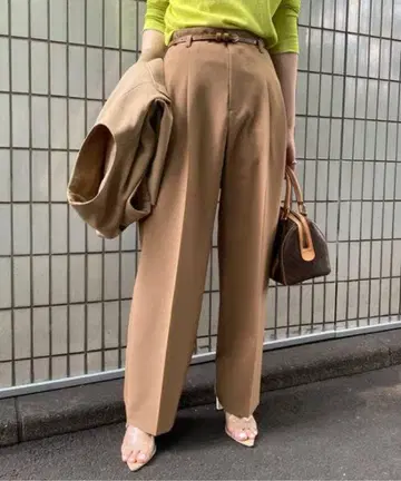 OTONA COLOR PANTS 베이지 M 사이즈