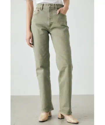 moussy PLAIN JEANS COLOR STRAIGHT 그린