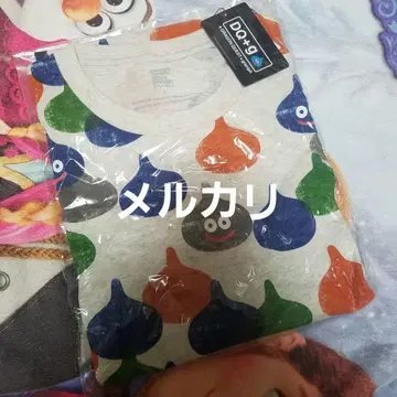 L 사이즈 그라니프 드래곤 퀘스트 슬라임 패턴 콜라보 티셔츠 완판