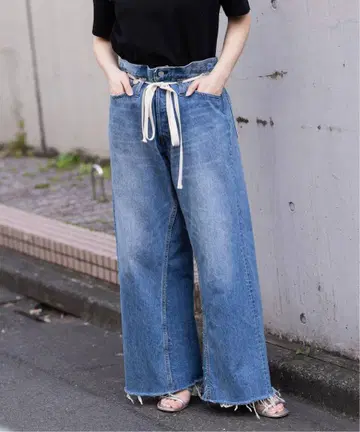 Bonum 2WAY 와이드 이지 데님 팬츠