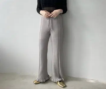 SANSeLF Se 볼륨 프릴 리브 팬츠