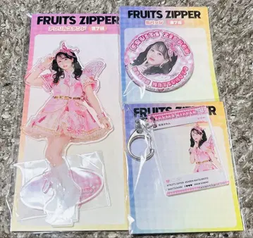 FRUITS ZIPPER 마츠모토 카렌 아크릴 스탠드 캔뱃지 키링