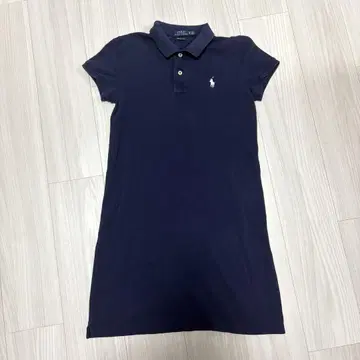 폴로 랄프 로렌 네이비 원피스 피케 셔츠 반팔 XS