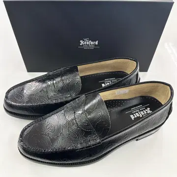 즉시 완판 아이템 켄포드 전면 페이즐리 로퍼 가죽 신발 블랙 25cm