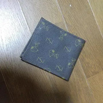 스누피 SNOOPY 모노그램 당시 상품 지갑 미사용 새상품 쇼와 레트로