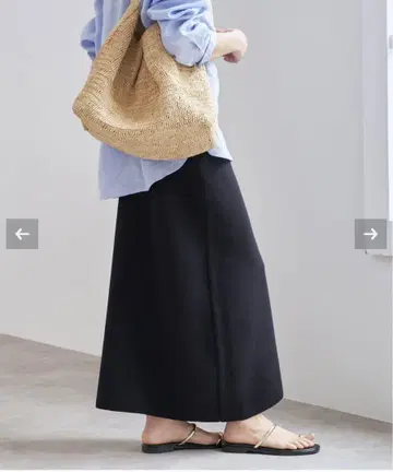 IENA GIZA 연결 스커트 블랙 36