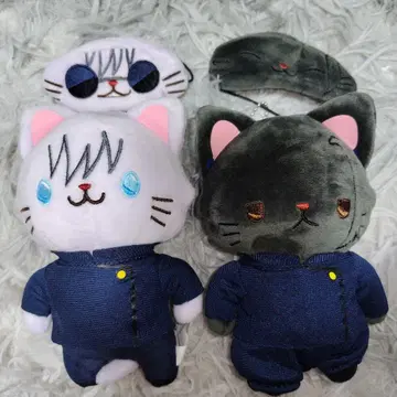 주술회전 withCAT 안대 봉제 인형 키링 고죠 사토루 게토 스구루