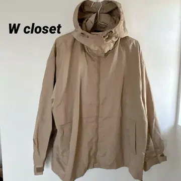 더블 클로젯 마운틴 후드티 폴리 나일론 베이지 F 사이즈