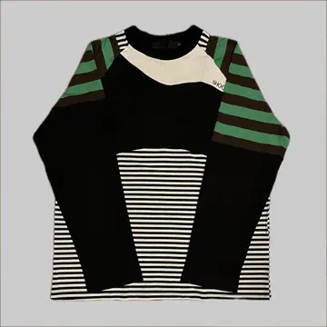 shoop 스트라이프 래글런 컷 티셔츠