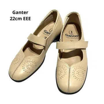 Ganter/스트랩 신발/베이지/22cm
