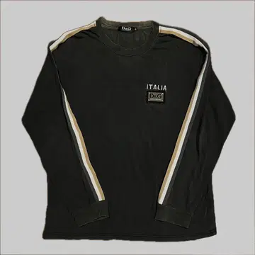 D&G 블랙 긴팔 티셔츠 ITALIA