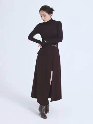 비대칭 레이어드 스커트 미사용 새상품