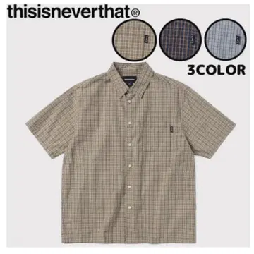 디스이즈네버댓 Plaid S/S Shirt KS577