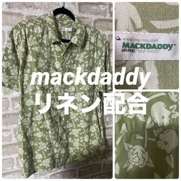mackdaddy 남성용 XL 반팔 셔츠 뼈 해골 장미 로즈